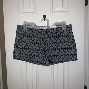 NWT Kohl’s SO Brand Low Rise Chino Shortie Shorts Black Size 7